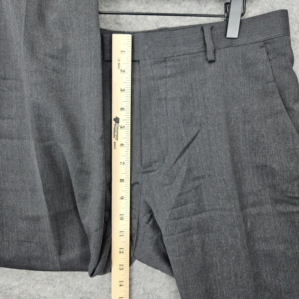 Banana Republic Dress Pants Men 32x32 Gray Tailored Slim Fit Lanificio Wool SPOT